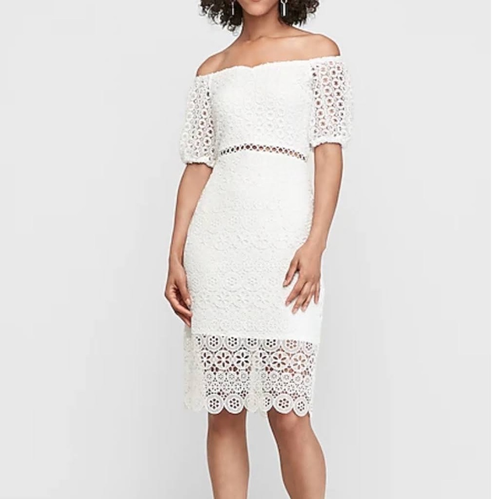 💕Express White Dress NWT Sz S💕